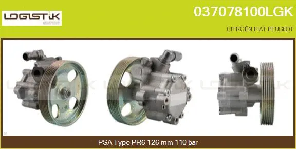 Hydraulic Pump, steering (037078100LGK)