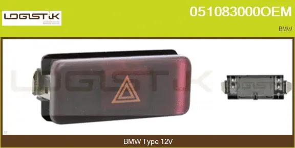 Hazard Warning Light Switch (051083000OEM)