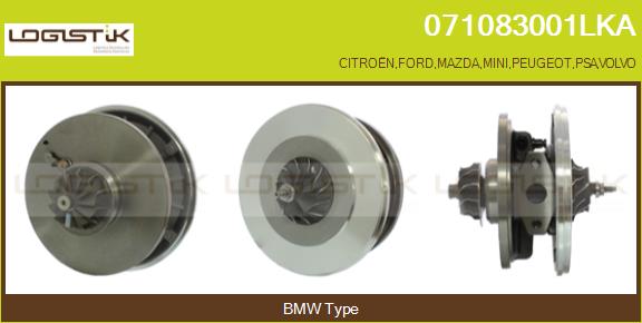 Core assembly, turbocharger (071083001LKA)