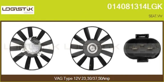 Fan, engine cooling (014081314LGK)