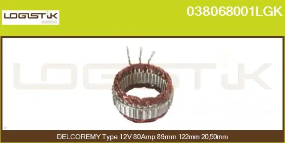 Stator, alternator (038068001LGK)