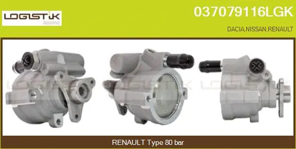 Hydraulic Pump, steering (037079116LGK)