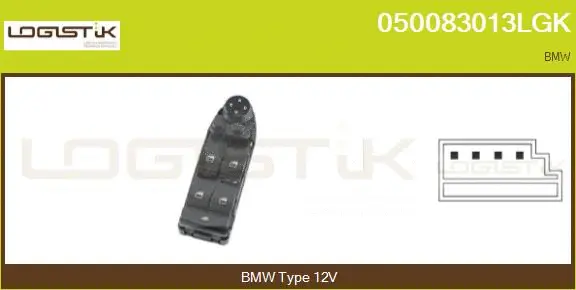 Switch, window regulator (050083013LGK)