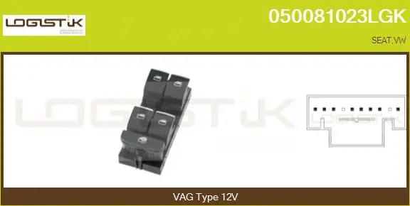 Switch, window regulator (050081023LGK)