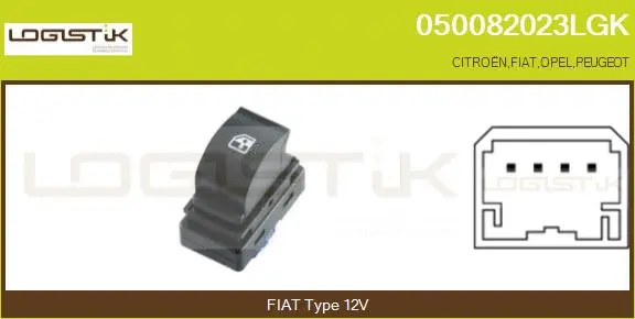 Switch, window regulator (050082023LGK)