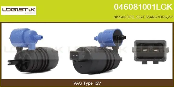 Washer Fluid Pump, window cleaning (046081001LGK)