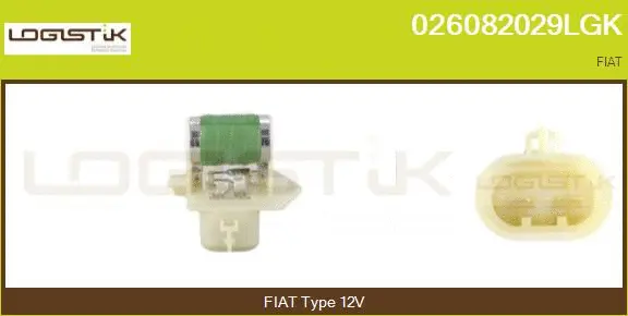 Series resistor, electric motor (radiator fan) (026082029LGK)