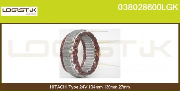 Stator, alternator (038028600LGK)