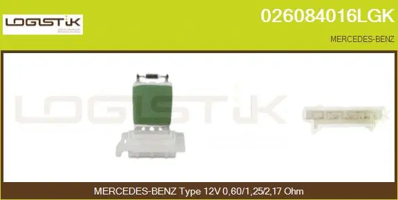 Resistor, interior blower (026084016LGK)