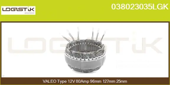 Stator, alternator (038023035LGK)