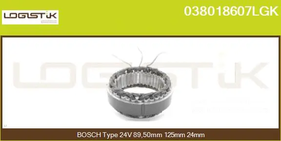 Stator, alternator (038018607LGK)