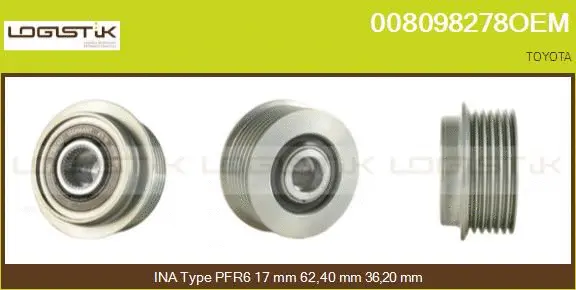 Belt Pulley, alternator (008098278OEM)