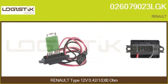 Resistor, interior blower (026079023LGK)