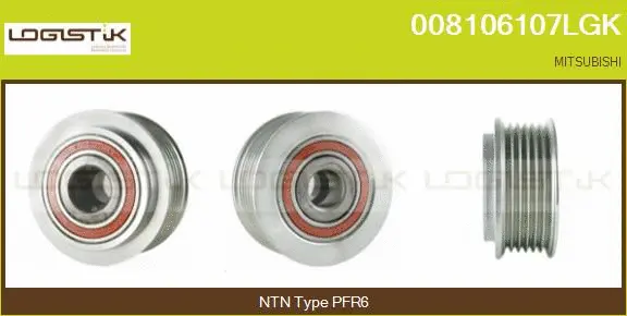 Belt Pulley, alternator (008106107LGK)