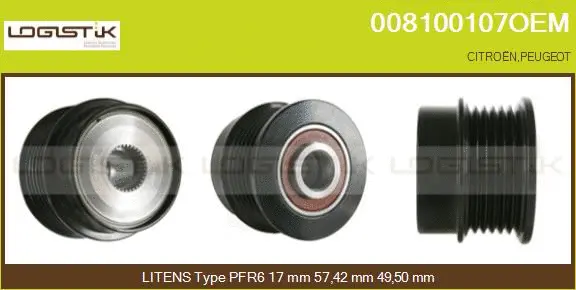 Belt Pulley, alternator (008100107OEM)