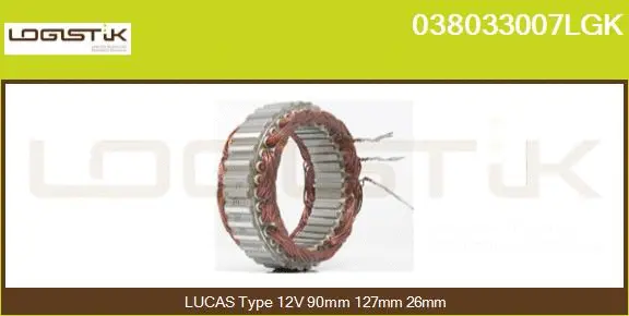 Stator, alternator (038033007LGK)