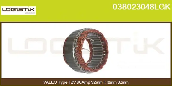 Stator, alternator (038023048LGK)
