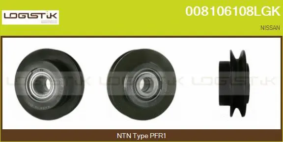 Belt Pulley, alternator (008106108LGK)