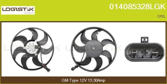 Fan, engine cooling (014085328LGK)