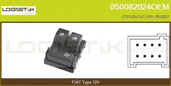 Switch, window regulator (050082024OEM)