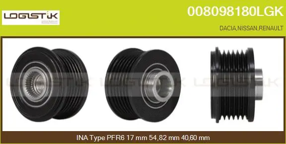 Belt Pulley, alternator (008098180LGK)