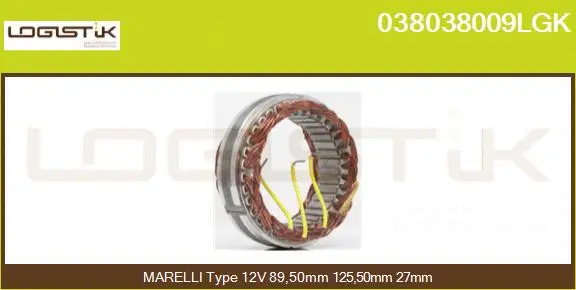 Stator, alternator (038038009LGK)