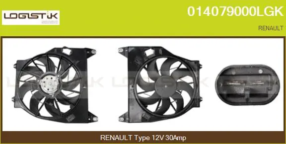 Electric Motor, radiator fan (014079000LGK)