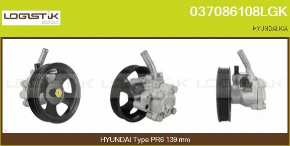 Hydraulic Pump, steering (037086108LGK)