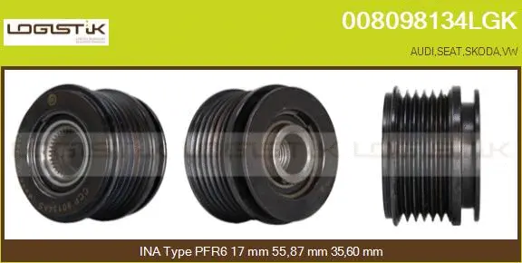 Belt Pulley, alternator (008098134LGK)