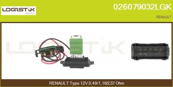 Resistor, interior blower (026079032LGK)