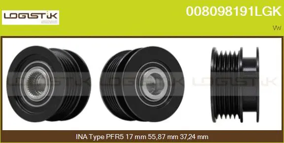 Belt Pulley, alternator (008098191LGK)