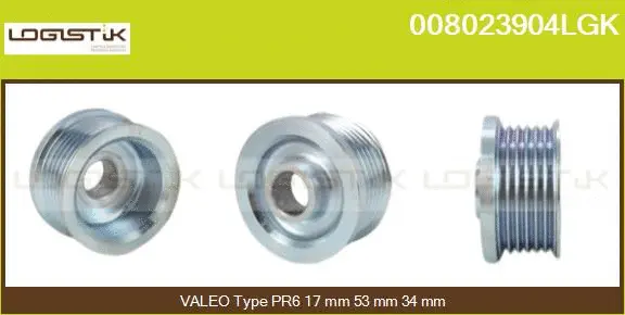 Belt Pulley, alternator (008023904LGK)