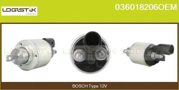 Solenoid Switch, starter (036018206OEM)