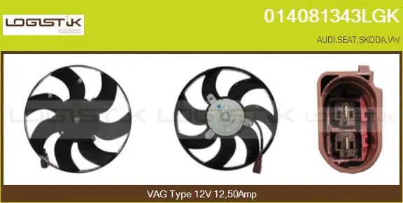 Fan, engine cooling (014081343LGK)