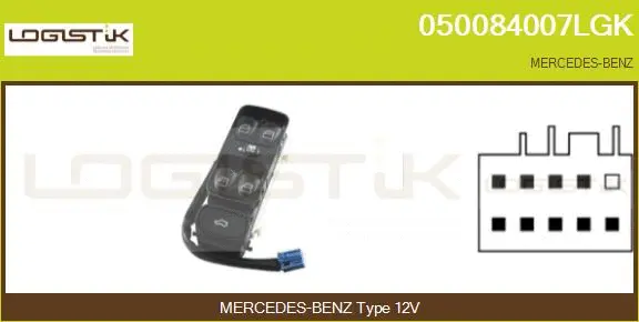 Switch, window regulator (050084007LGK)