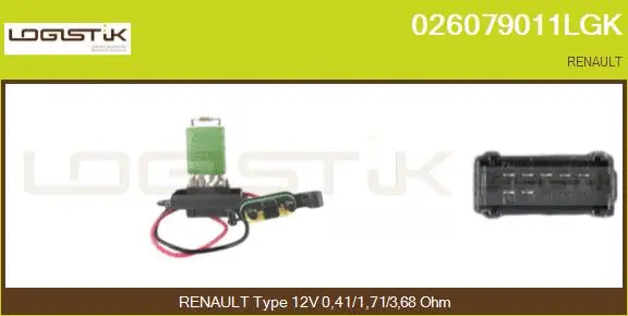 Resistor, interior blower (026079011LGK)