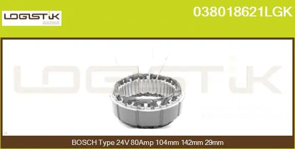 Stator, alternator (038018621LGK)