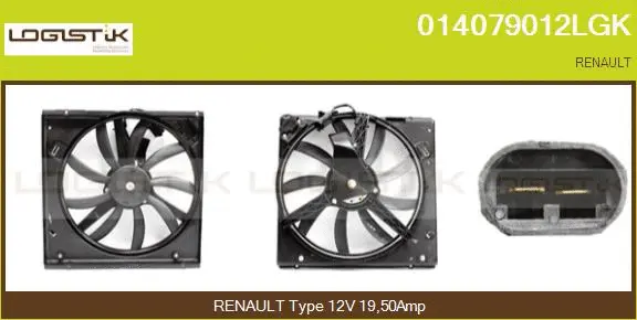 Electric Motor, radiator fan (014079012LGK)