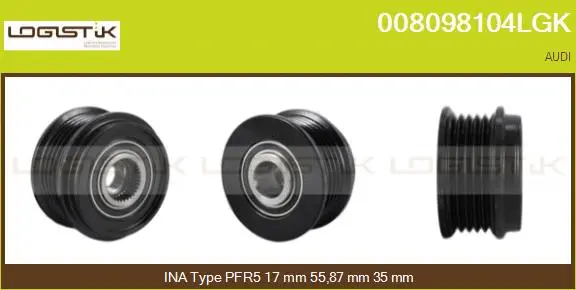 Belt Pulley, alternator (008098104LGK)