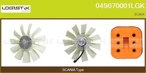 Clutch, radiator fan (049070001LGK)