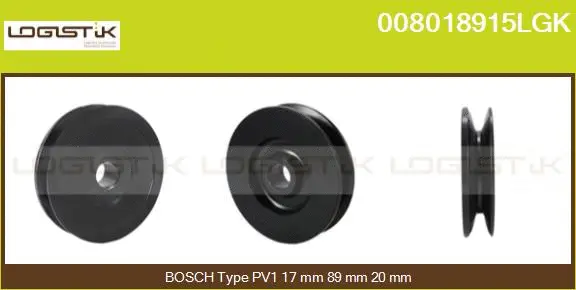 Belt Pulley, alternator (008018915LGK)