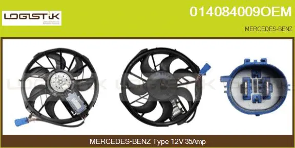 Electric Motor, radiator fan (014084009OEM)