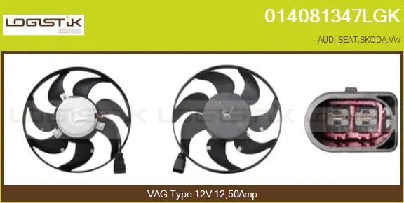 Fan, engine cooling (014081347LGK)