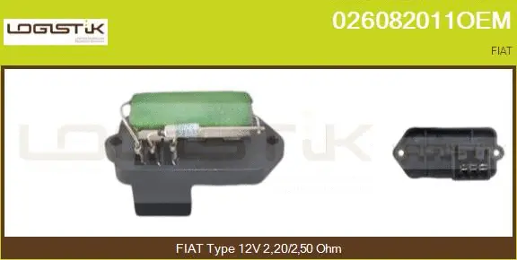 Resistor, interior blower (026082011OEM)