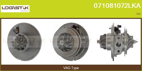 Core assembly, turbocharger (071081072LKA)