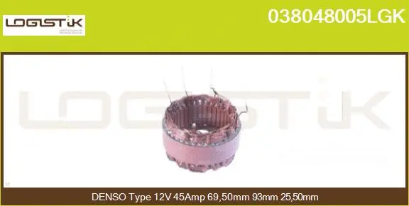 Stator, alternator (038048005LGK)