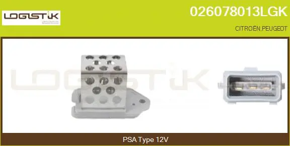 Series resistor, electric motor (radiator fan) (026078013LGK)