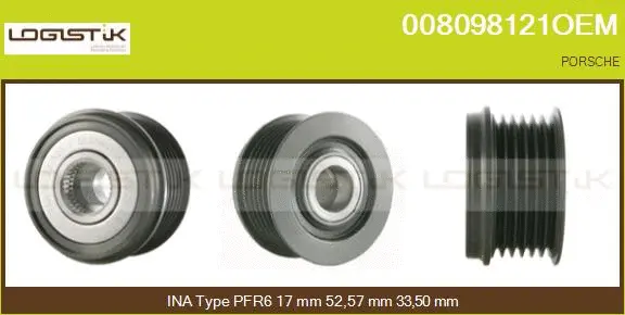 Belt Pulley, alternator (008098121OEM)