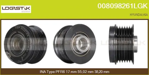 Belt Pulley, alternator (008098261LGK)