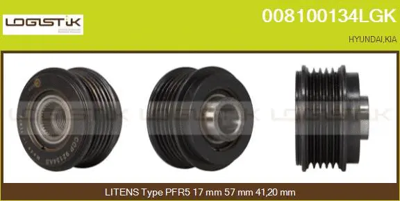 Belt Pulley, alternator (008100134LGK)